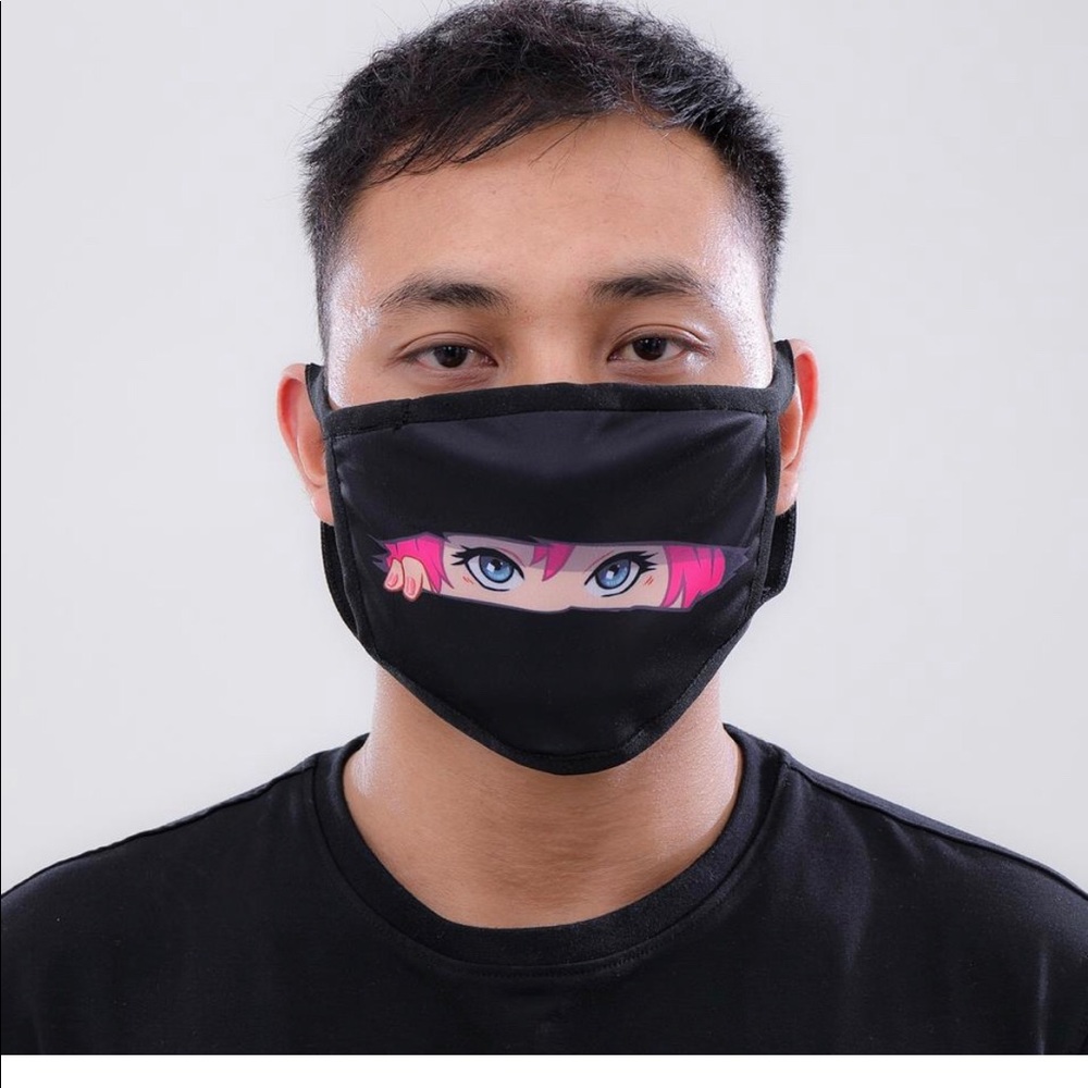 Black Pyramid Fashion Face Mask